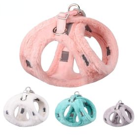 Soft and Warm Dog Harness and Leash Set - Winter Plush Dog Vest Harness with Reflective Bands (colour: Suit)