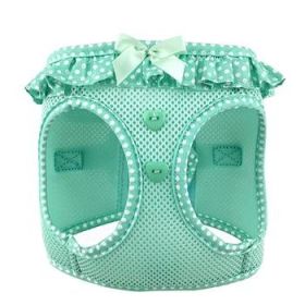Teal Polka Dot Ruffle (Option: X-Small)