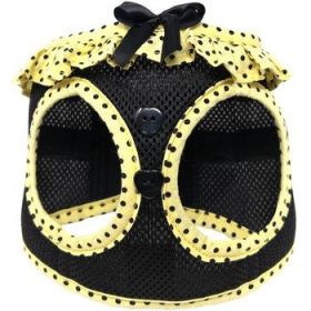 NEW  Yellow and Black Polka Dot Ruffle    New Spring 2024 (Option: Large)