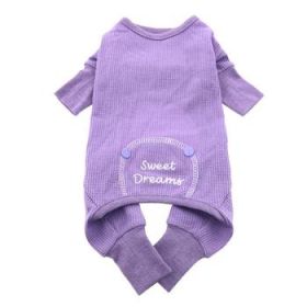 Pastel Lilac Sweet Dreams Thermal Pajamas (Option: Large)