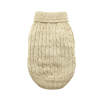 Dog Cable Knit 100% Cotton Sweater       Oatmeal