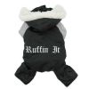 Black and Grey Ruffin It Dog Snow Suit Harness
